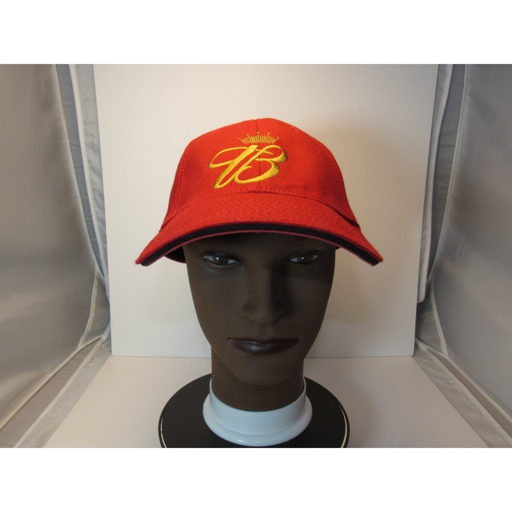 Budweiser Hat Men's M/L Red Control Fit Stabilizer Stretch Baseball Cap